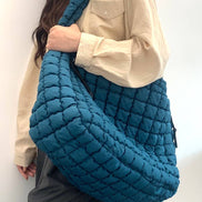 24 POPS Oversized Quilted Carryall Crossbody Bag