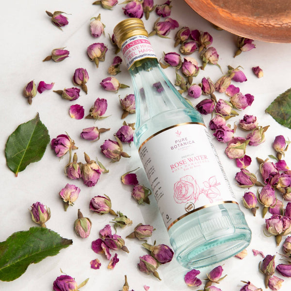 Pure Botanica Anti-Anxiety + Mood Booster: Organic Premium Rose Water Dist