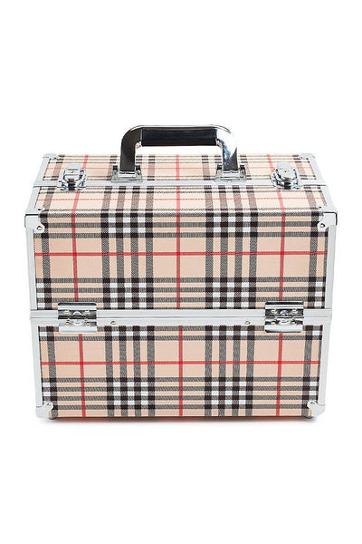 Romantic Beauty CCB-205 Makeup Tool Box Check Print - 1pc