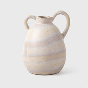Truu Reactive Glaze Ceramic Handled Vase