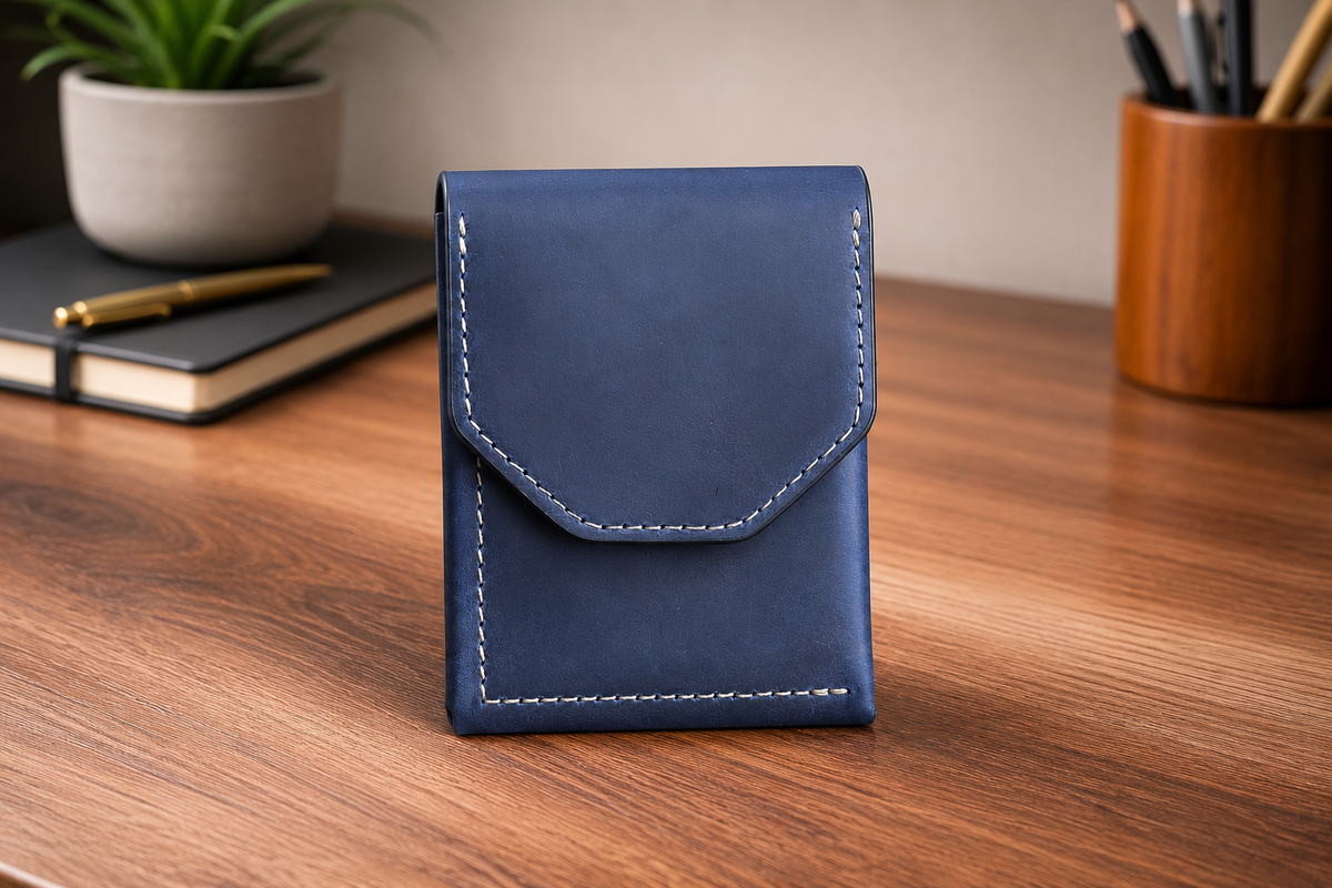 Leather Cash Wallet, Vertical Minimalist Wallet, 2026 wallet