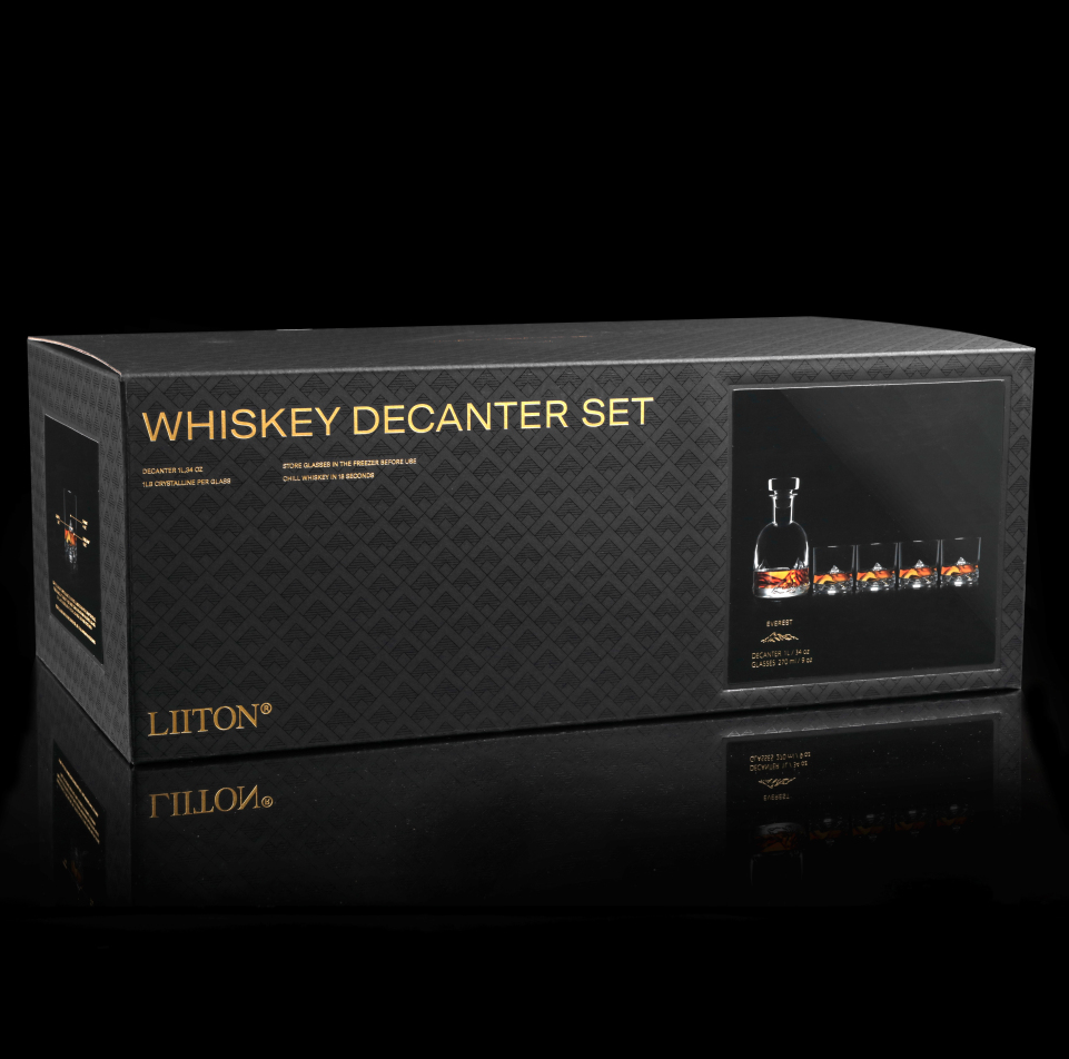 Liiton Everest Whiskey Set — Everest Glasses + Decanter
