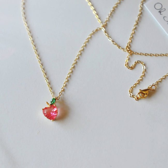 Oh So Lovely Peach Necklace 