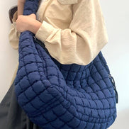 24 POPS Oversized Quilted Carryall Crossbody Bag