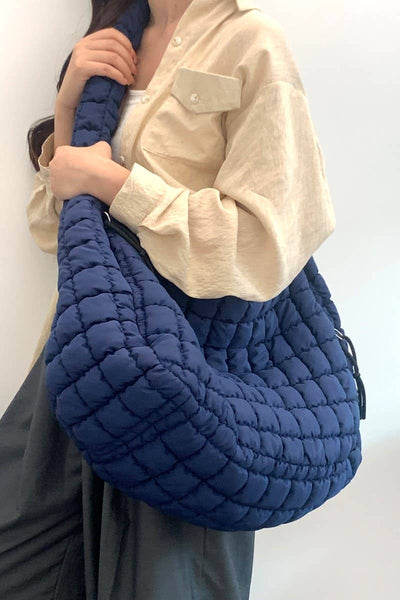 24 POPS Oversized Quilted Carryall Crossbody Bag
