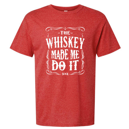 The Whiskey Made Me Do It Men's T-Shirt | Funny Shirt