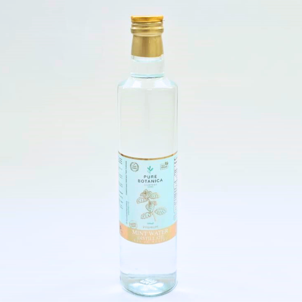 Pure Botanica Digestion + Bloating: Organic Premium Mint Water Distillate