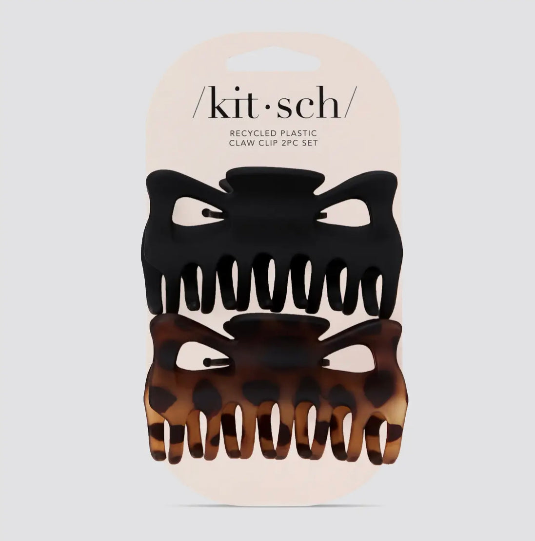 KITSCH RECYCLED LARGE CLAW CLIP 2PC