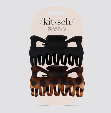 KITSCH RECYCLED LARGE CLAW CLIP 2PC