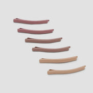 KITSCH ENAMEL BOBBY PINS 6PC SET