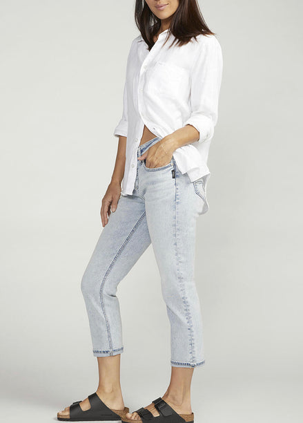SILVER ELYSE COMFORT FIR MID RISE CAPRIS