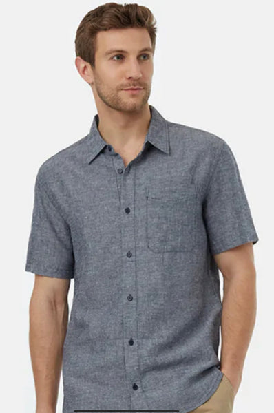 TENTREE M HEMP BUTTON FRONT SS