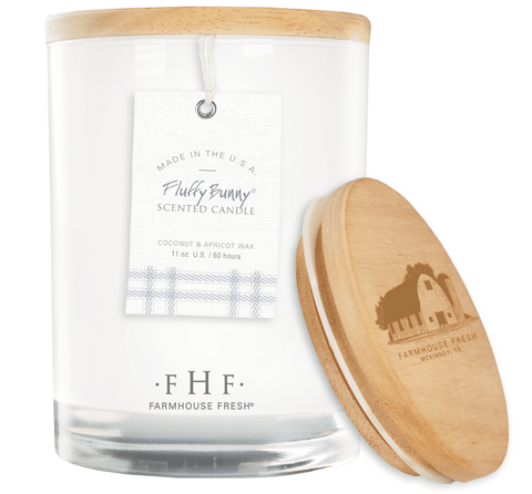 FHF FLUFFY BUNNY CANDLE