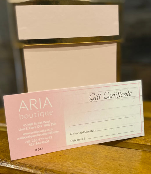 Aria Boutique Gift Card