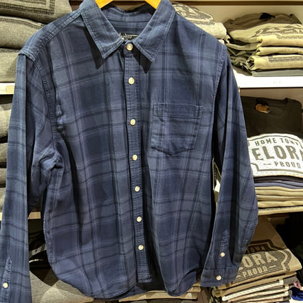 MEN’S *LIVERPOOL PLAID BUTTON UP LS