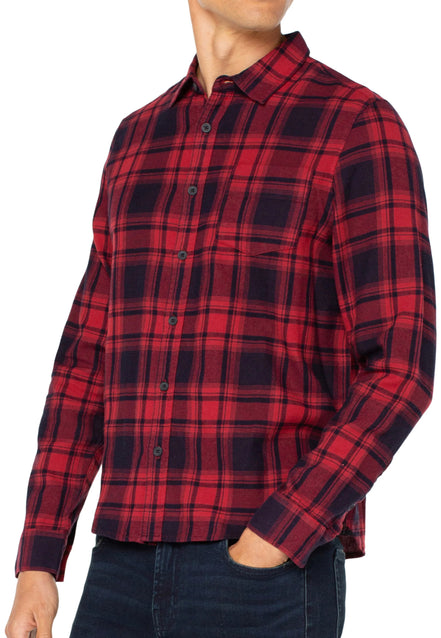MEN’S *LIVERPOOL PLAID BUTTON UP LS