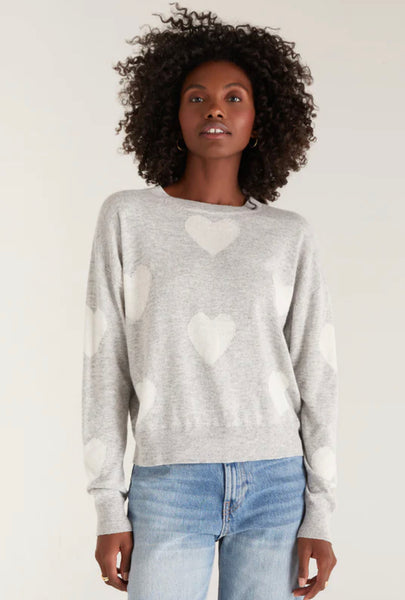 ZSUPPLY TOSSED HEART SWEATER