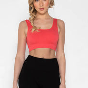 C'EST MOI BAMBOO BACK V RIBBED BRALETTE
