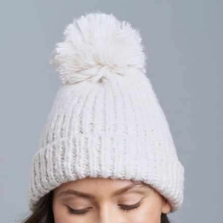 LEMON STORM HAT WITH POMPOM