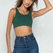 C'EST MOI BAMBOO BACK V RIBBED BRALETTE