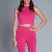 C'EST MOI BAMBOO RIB HIGHWAISTED BIKE SHORTS