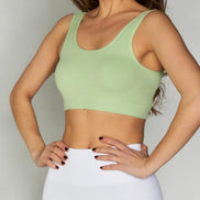 C'EST MOI BAMBOO BACK V RIBBED BRALETTE