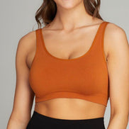 C'EST MOI BAMBOO BACK V RIBBED BRALETTE