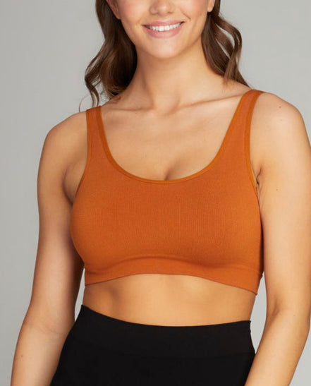 C'EST MOI BAMBOO BACK V RIBBED BRALETTE
