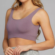 C'EST MOI BAMBOO BACK V RIBBED BRALETTE