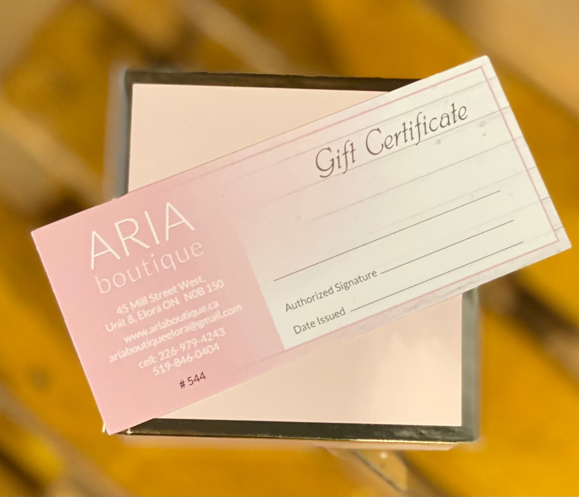 Aria Boutique Gift Card