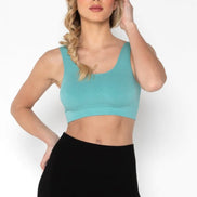 C'EST MOI BAMBOO BACK V RIBBED BRALETTE
