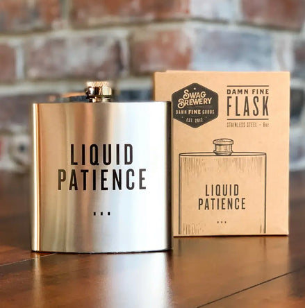 MEN'S SWAG BREWERY FLASK-LIQUID PATIENCE