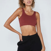 C'EST MOI BAMBOO BACK V RIBBED BRALETTE