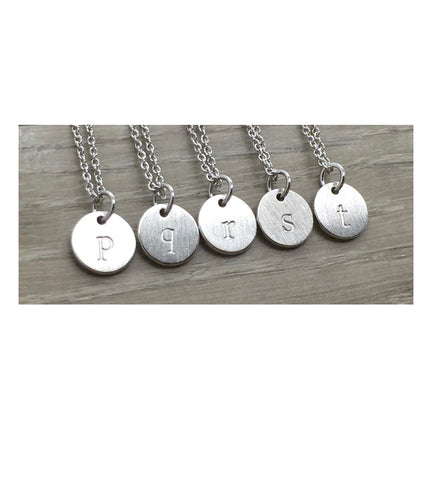 FAB LOWERCASE LETTER PENDANT NECKLACE