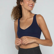 C'EST MOI BAMBOO BACK V RIBBED BRALETTE