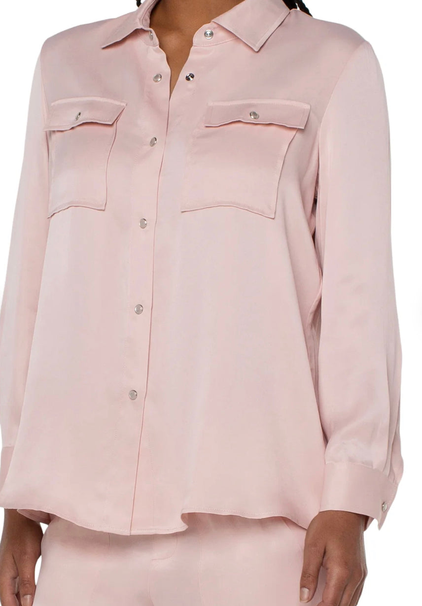 LIVERPOOL LONGLINE SATEEN SHACKET