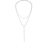 FAB RILEY OPAL DOUBLE LAYERED NECKLACE