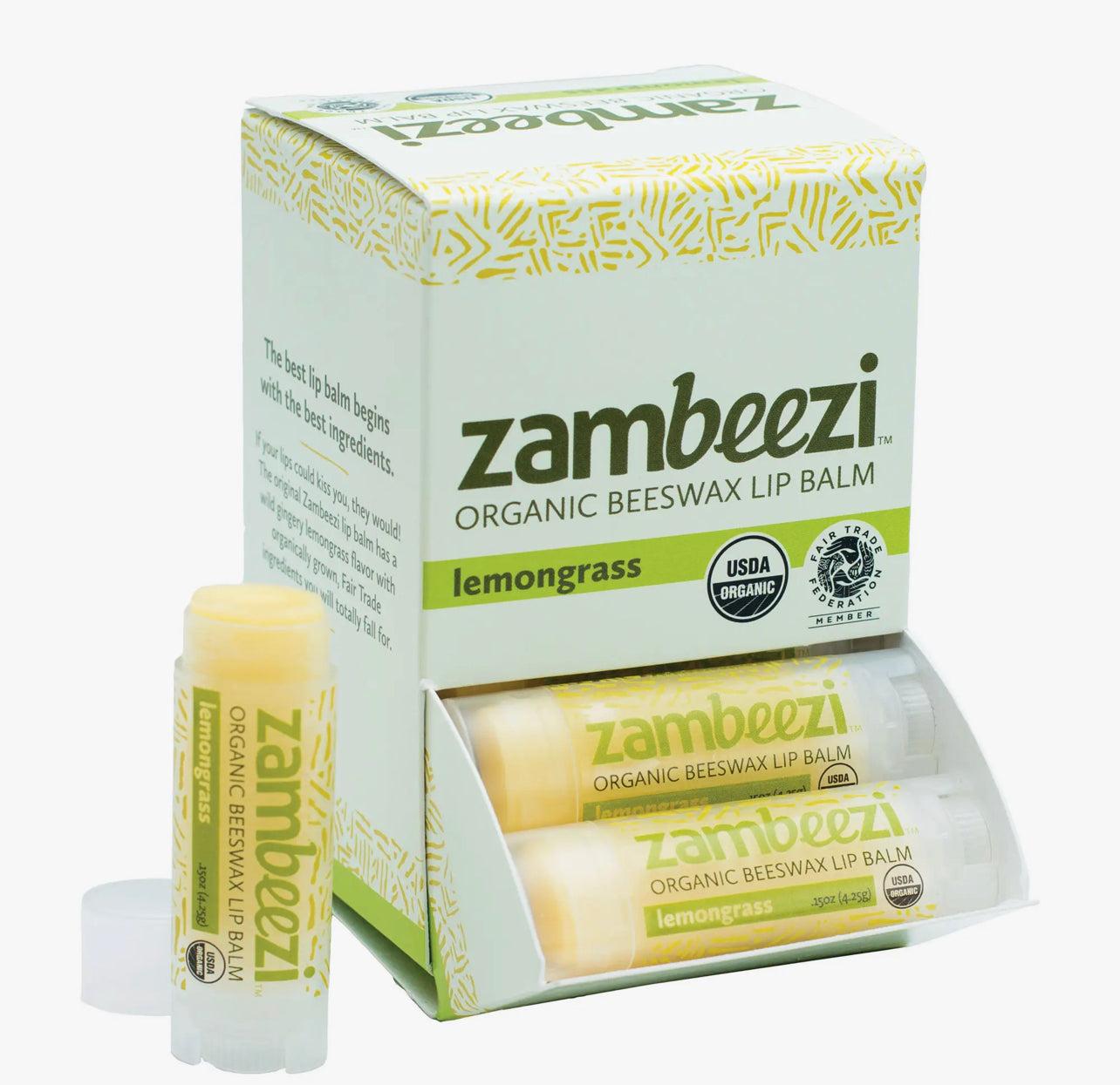 ZAMBEEZI *ORGANIC BEESWAX LIP BAM