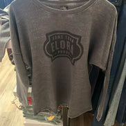 WOMEN'S ELORA GEAR GREY LOGO FITTED TOP