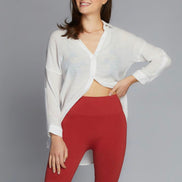C'EST MOI BAMBOO RIB HIGHWAISTED BIKE SHORTS