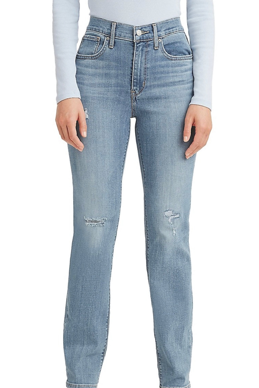 LEVIS 724 HIGH RISE SLIM STRAIGHT SLATE FIXER