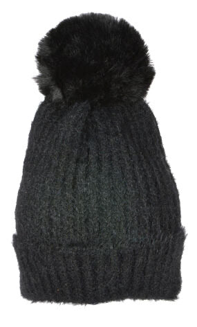 CATHERINE LILLYWHITE'S ULTRASOFT KNIT POMPOM HAT