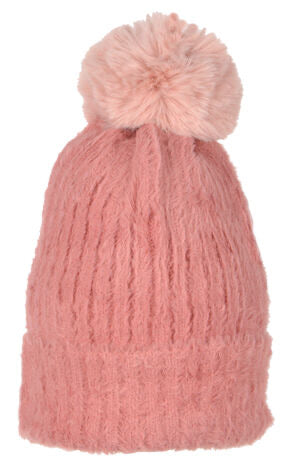 CATHERINE LILLYWHITE'S ULTRASOFT KNIT POMPOM HAT