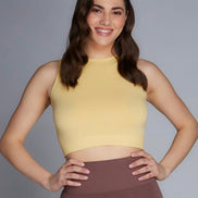 C'EST MOI BAMBOO RIB HIGH NECK TANK TOP