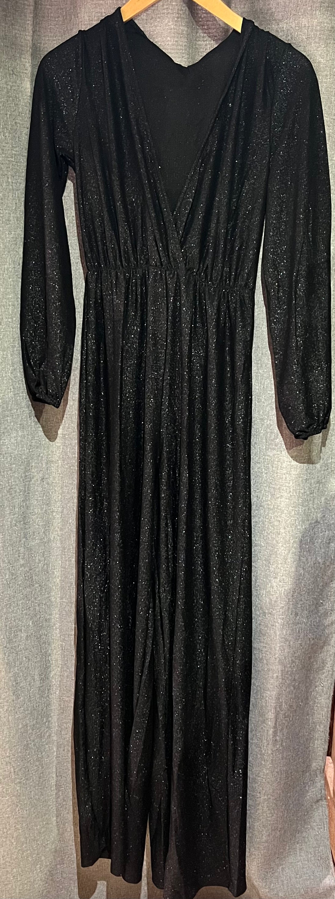 LEZ A LEZ LONG SPARKLY JUMPSUIT