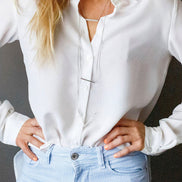 FAB BAR & V DOUBLE NECKLACE