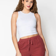 C’EST MOI BAMBOO RIBBED TANK