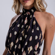 LEZ A LEZ SEASHELL HALTER TOP
