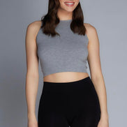 C'EST MOI BAMBOO RIB HIGH NECK TANK TOP