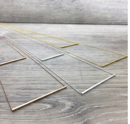 FAB N504 DOUBLE BAR NECKLACE